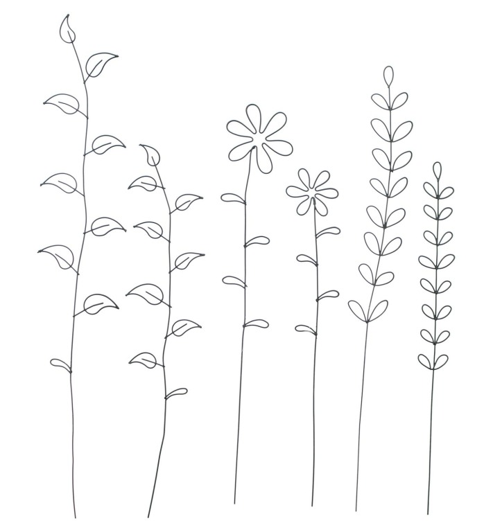 Stecker "Blumen" 6er-Set